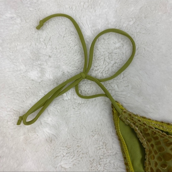 NWT Pretty Little Thing Olive Devore Bikini Bottoms - Picture 7 of 10